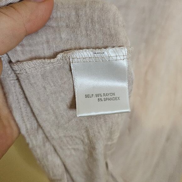 Rose + Olive Size Medium M Light Heathered Purple Pink Metal Embellished Soft - Picture 6 of 9